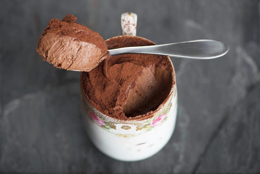 A Cup Of Mousse Au Chocolat Photograph by Farrell Scott