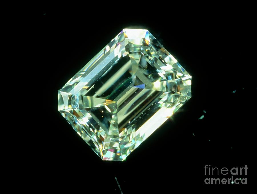 A Cut Diamond Photograph by Vaughan Fleming/science Photo Library