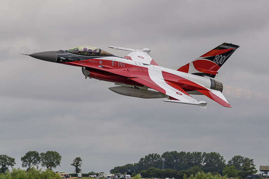 A Danish F-16a Fighting Falcon Takes Photograph by Rob Edgcumbe