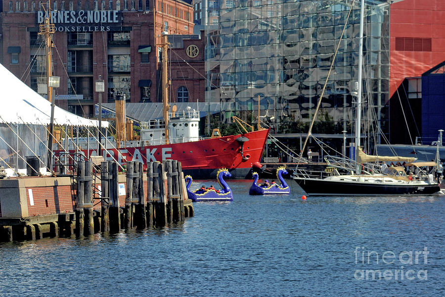 Architecture Photograph - A Day At The Inner Harbor by Walter Neal