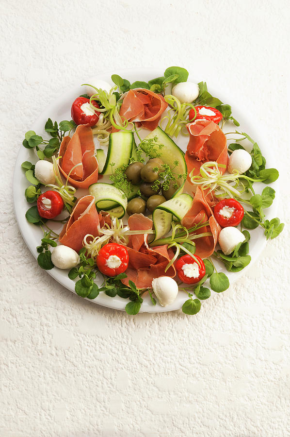 A Decorative Appetiser Platter Photograph by John Hay