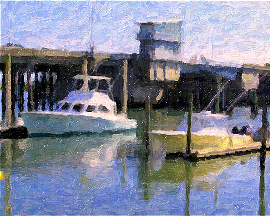 Boat Painting - A Delicate Balance by David Zimmerman