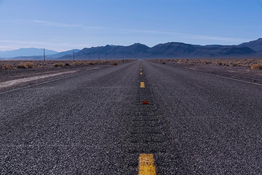 A Desert Highway Photograph by Allan Van Gasbeck
