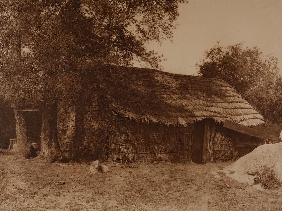 A Diegueno Home by  Edward Sheriff Curtis photogravure Painting by Celestial Images