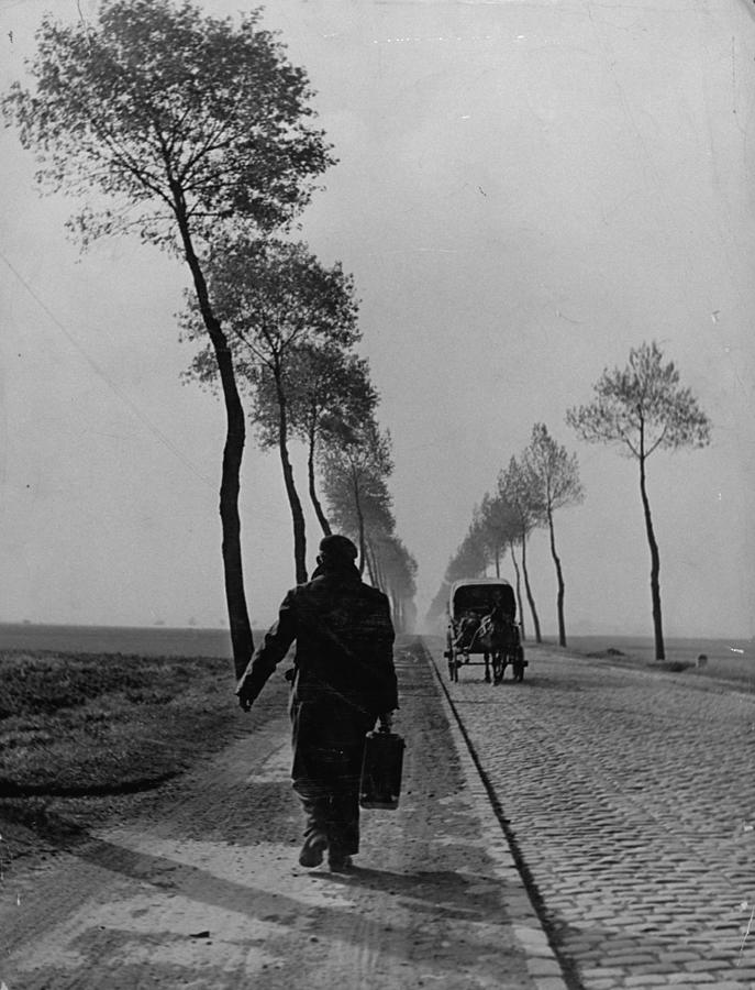 A Displaced Person Returning Home From A Photograph by Ralph Morse A Displaced Person Returning Home From A Photograph by Ralph Morse