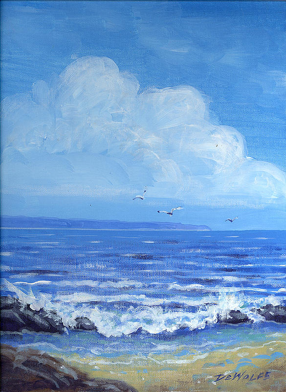 A Distant Shore Painting by Richard De Wolfe