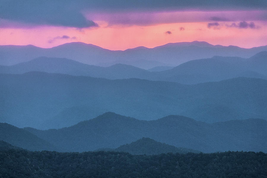 A Distant Sunset Photograph by Dan Carmichael