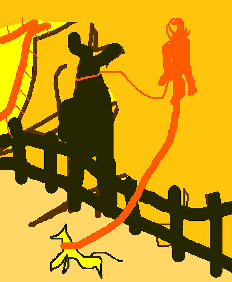 A dog walker by Artist Dot A dog walker by Artist Dot