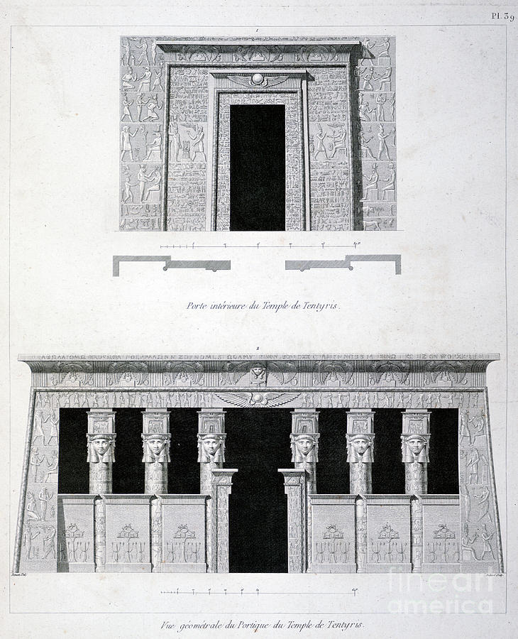 A Doorway And Gantry At The Temple Drawing by Print Collector