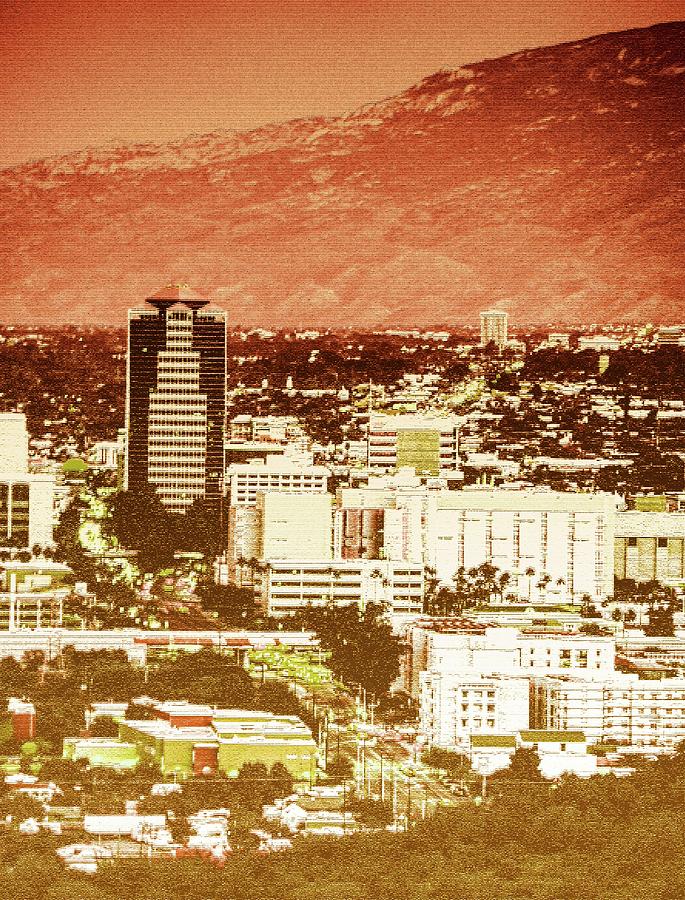 Downtown Tucson filtered  Digital Art by Chance Kafka
