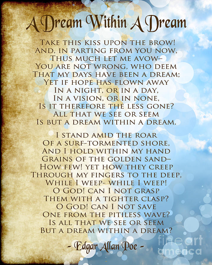 A Dream Within A Dream Antique Parchment With Floating Sky Bubbles Digital Art By Ginny Gaura