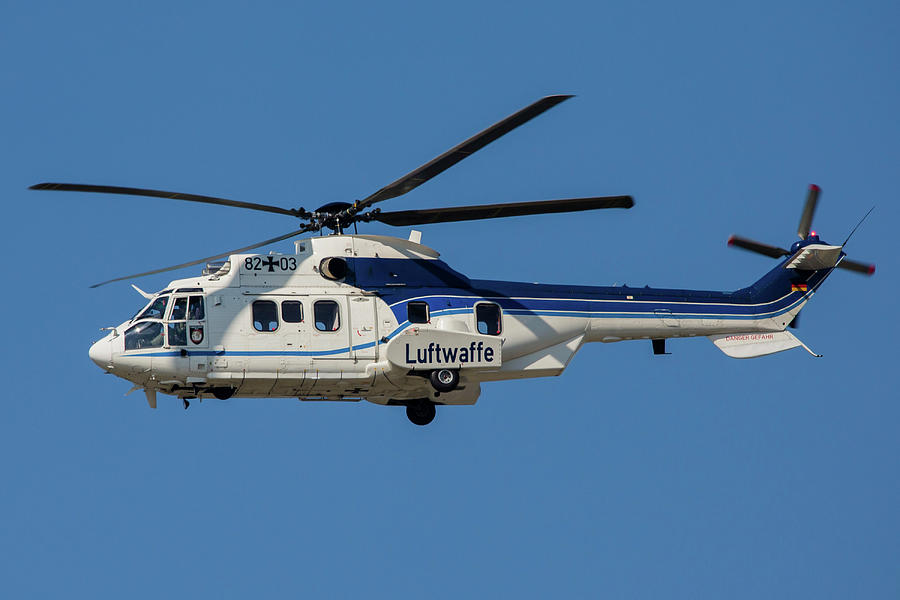 A Eurocopter Cougar Helicopter Photograph by Timm Ziegenthaler