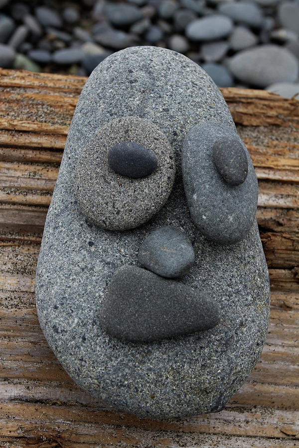 A Face Made Of Pebbles Photograph by Roy Hsu