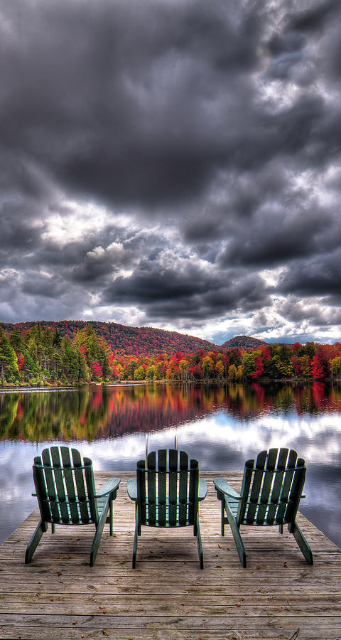 A Fall Day on West Lake Photograph by David Patterson