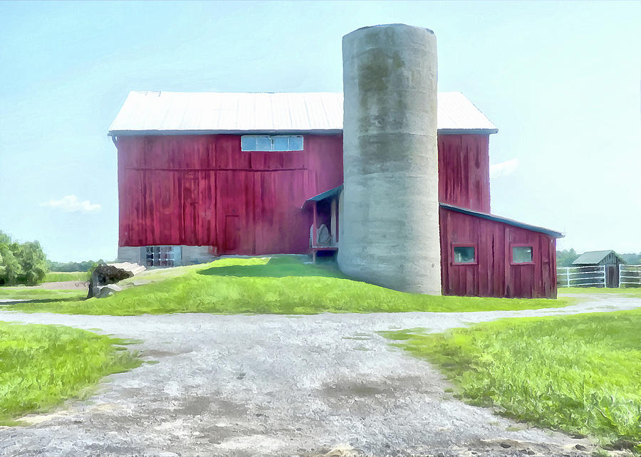 A Farm To Charm Digital Art by Leslie Montgomery
