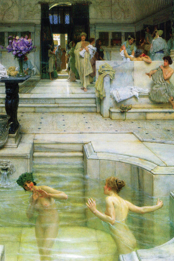 A Favorite tradition Painting by Alma-Tadema