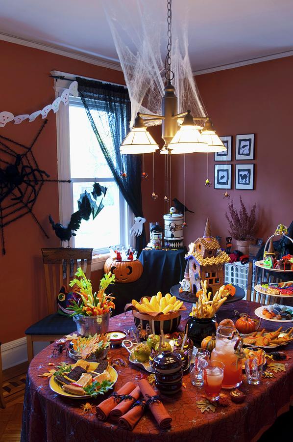 A Festive Halloween Table Photograph by Rank, Erik