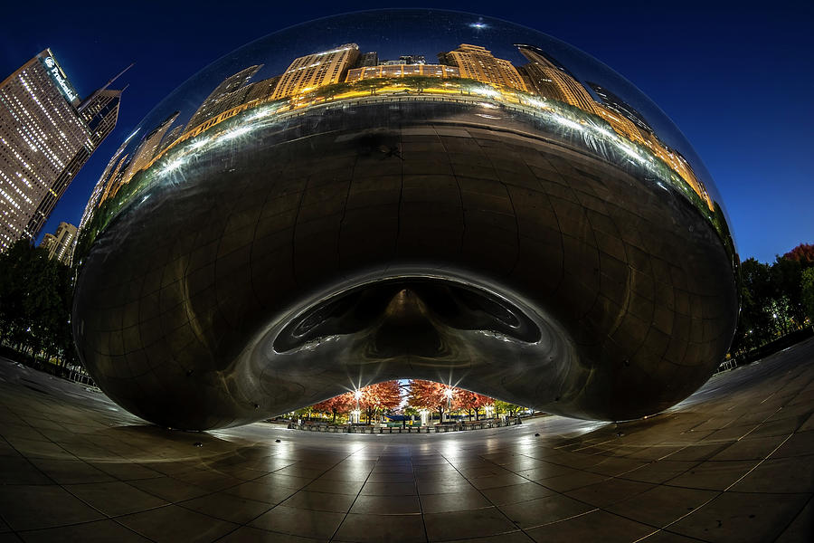 A Fisheye Perspective Of Chicagos Bean Photograph