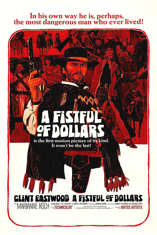 Clint Eastwood Photograph - A Fistful Of Dollars by Globe Photos