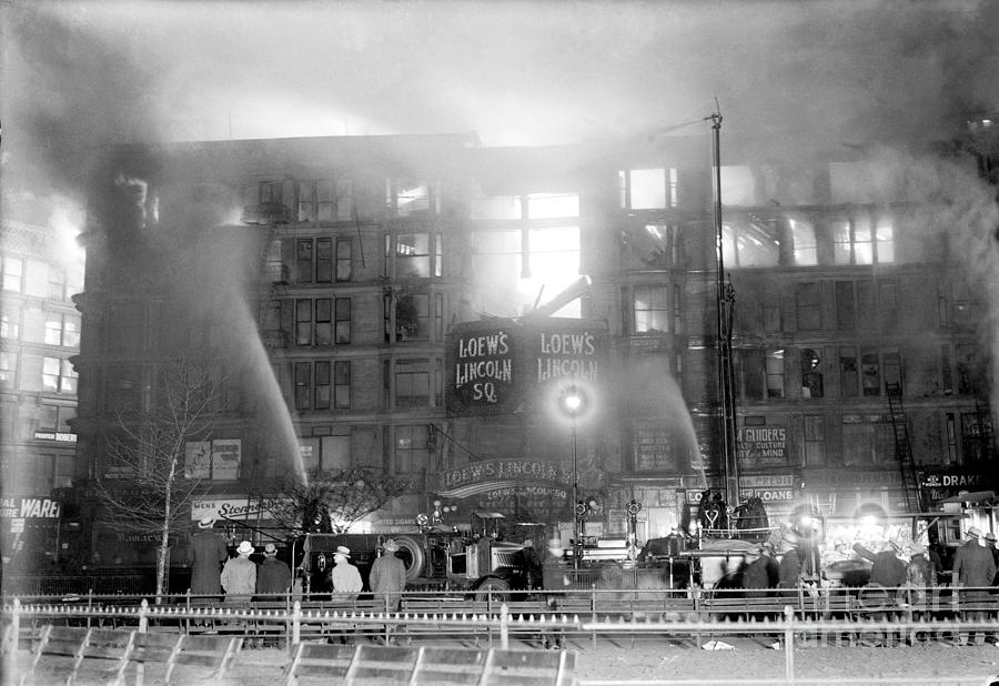 A Five Alarm Blaze Detected Just After Photograph by New York Daily News Archive