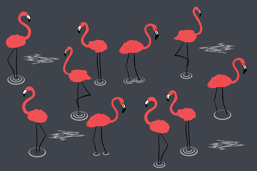 Flamingo Photograph - A Flamboyance of Flamingos  by Mark Rogan