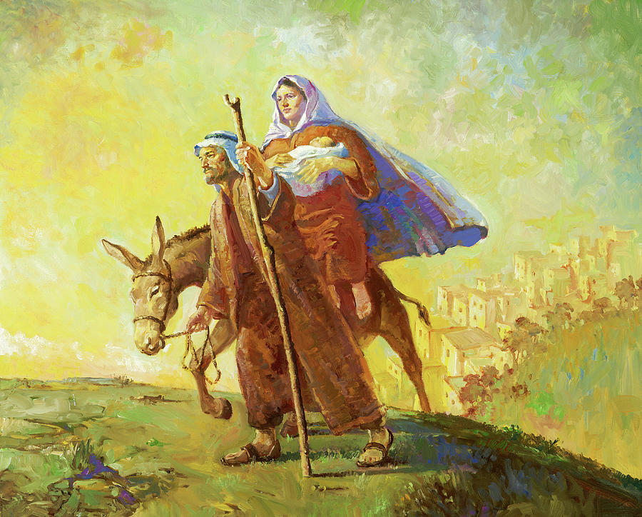 A Flight Into Egypt Painting by Hal Frenck | Fine Art America