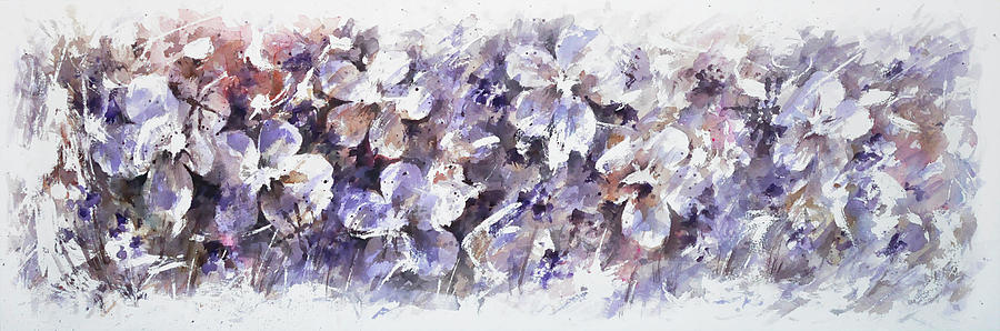 Flower Painting - A Floral Night by William Russell Nowicki