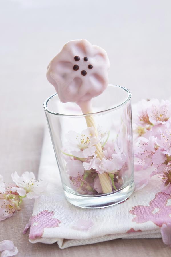 A Flower-shaped Cake Pop Photograph by Martina Schindler