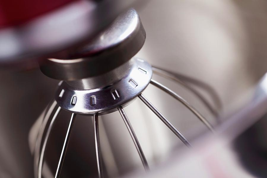 A Food Processor Fitted With Egg Whisk Attachment close-up Photograph by Studio Lipov