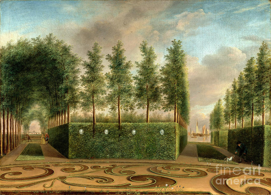 A Formal Garden Painting by Audrey Jeanne Roberts