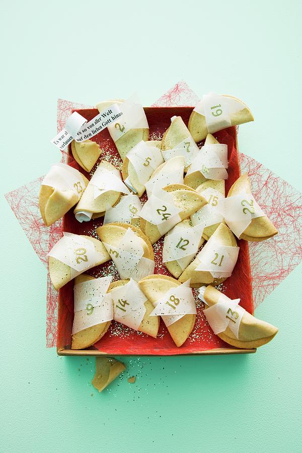 A Fortune Cookie Advent Calendar Photograph by Michael Wissing