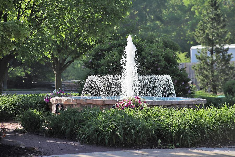 A Fountain in a Small Town. Photograph by Garry Bryan - Fine Art America