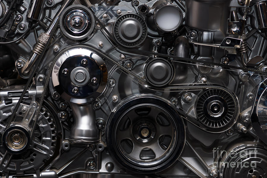 Complexity Photograph - A Fragment Of The Engine by Sergey Kohl Complexity Photograph - A Fragment Of The Engine by Sergey Kohl