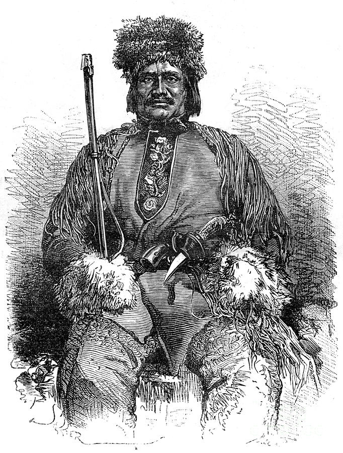 A French Métis, Canada, 19th Drawing by Print Collector