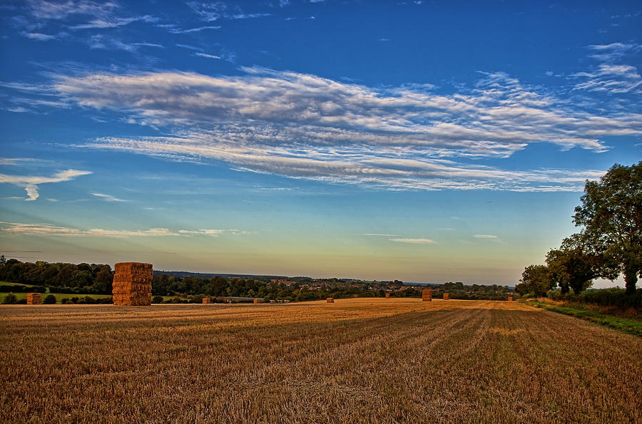 A Freshly Harvested Field With Photograph by Neil Howard