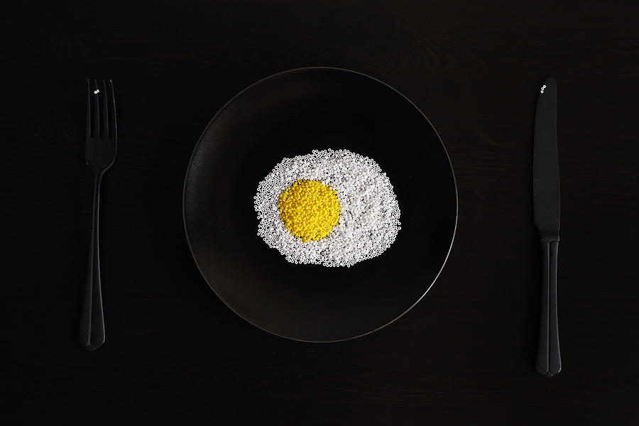 Still Life Photograph - A Fried Egg For A Needlewoman by Victoria Ivanova