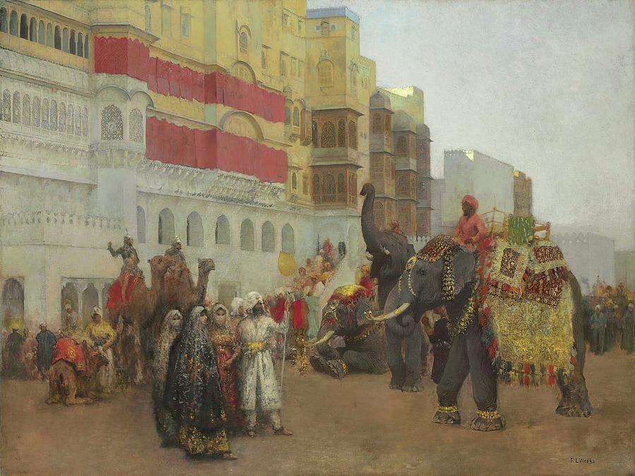 A Fte Day At Bekanir Beloochistan, Bekanir Painting by Edwin Lord Weeks A Fte Day At Bekanir Beloochistan, Bekanir Painting by Edwin Lord Weeks