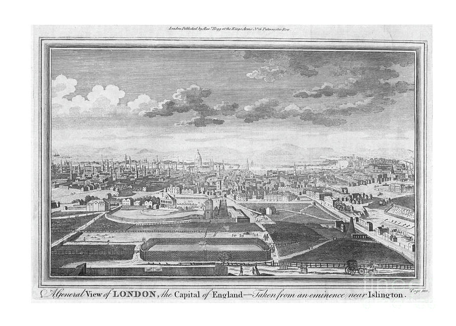 A General View Of London Drawing by Print Collector