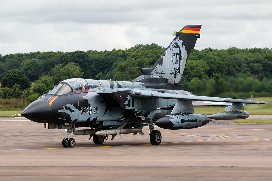 Original colour slide Tornado ECR 45+93 of AkG-51 German Air Force 