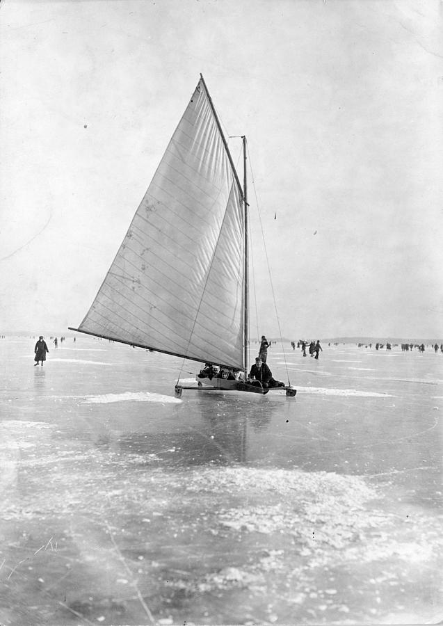 A German Ice Yacht Photograph by General Photographic Agency
