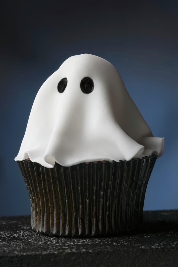 A Ghost Cupcake For Halloween Photograph by Laurange