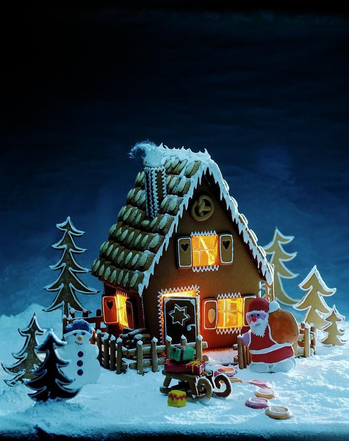A Gingerbread House With An Evening Mood Photograph by Sonntag, Linda