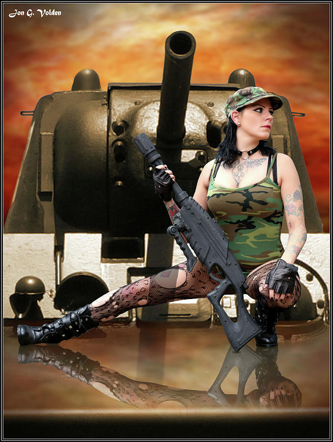 A Girl and her Tank Photograph by Jon Volden