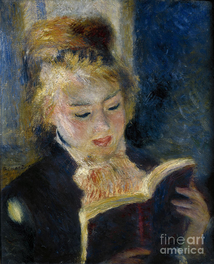 A Girl Reading La Liseuse. Artist Drawing by Heritage Images