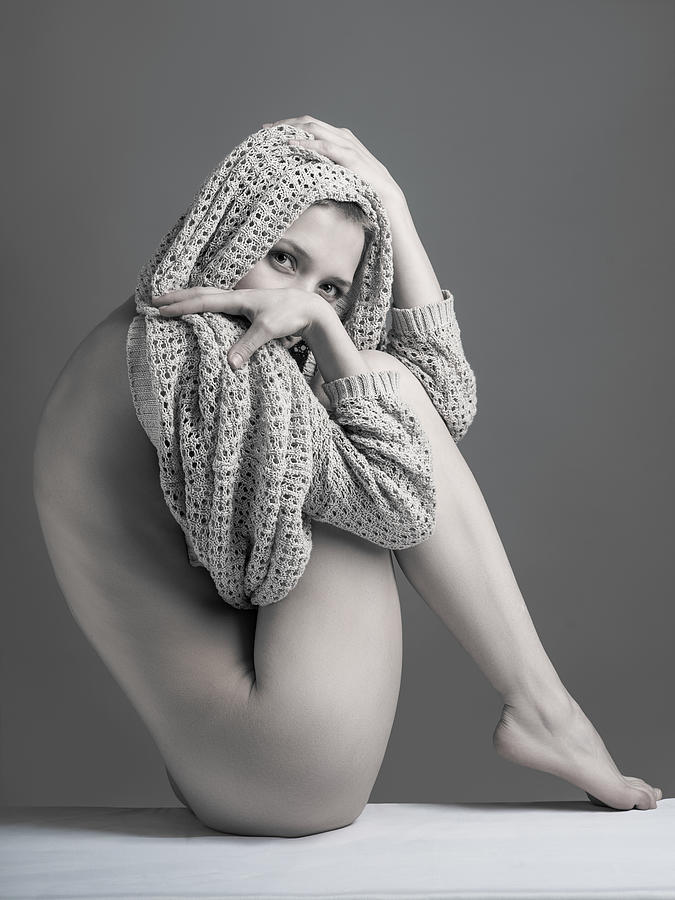 A Girl With Scarf Photograph by Aurimas Valevi?ius