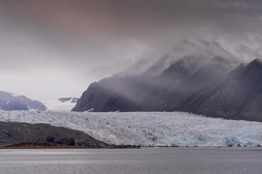 A Glacier In The Mist .. Svalbard Photograph by Shobhit Chawla