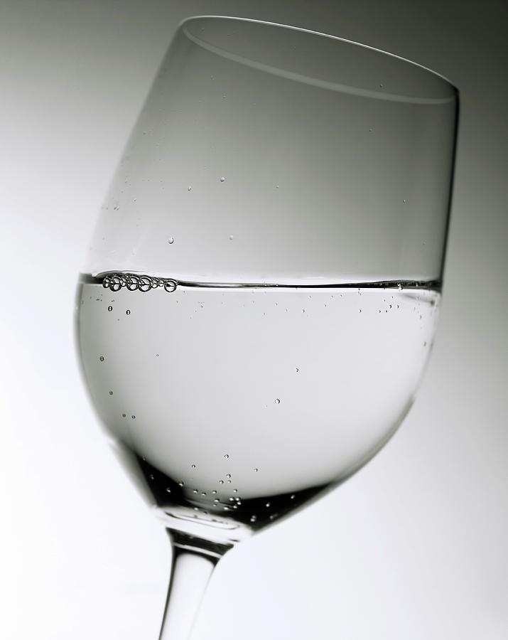 A Glass Of Sparkling Mineral Water Photograph by Blueberrystudio - Pixels