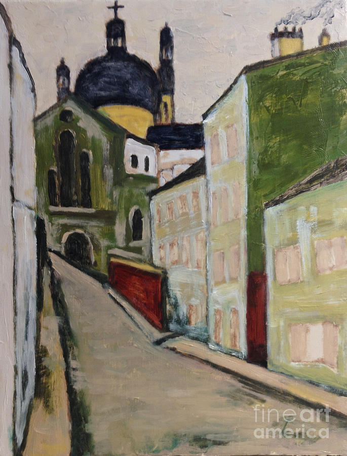 Japanese Artist Painting - A glimmer of Paris and homage to Yuzo Saeki by Sawako Utsumi Japanese Artist Painting - A glimmer of Paris and homage to Yuzo Saeki by Sawako Utsumi