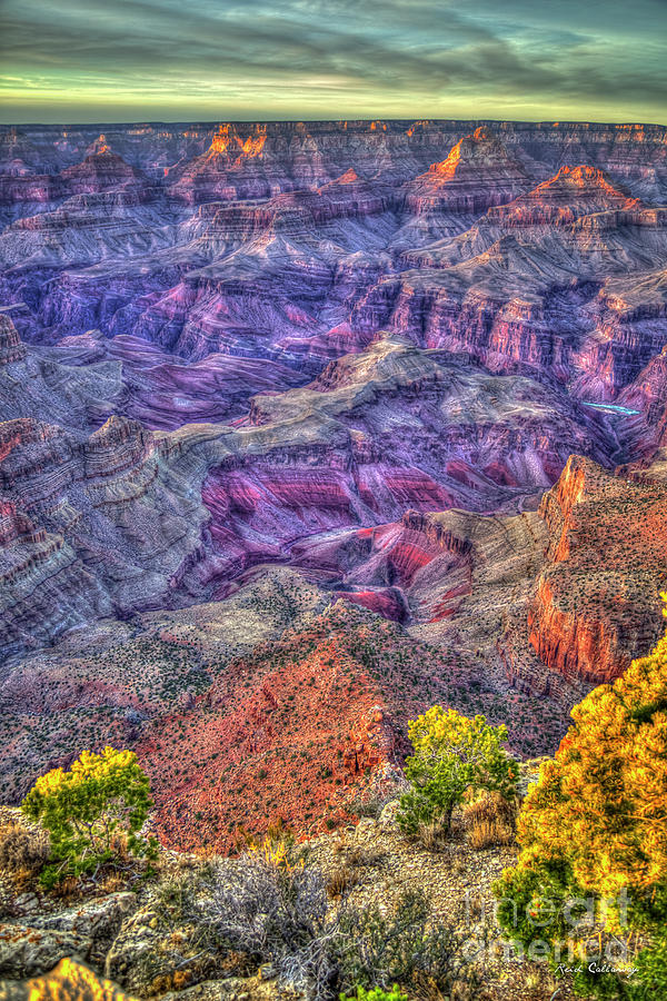 A Glimpse The Colorado River Grand Canyon National Park Arizona Art Photograph by Reid Callaway