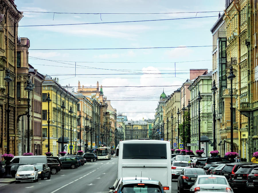 A Glimpse of Main Street, Russia by Kay Brewer A Glimpse of Main Street, Russia by Kay Brewer